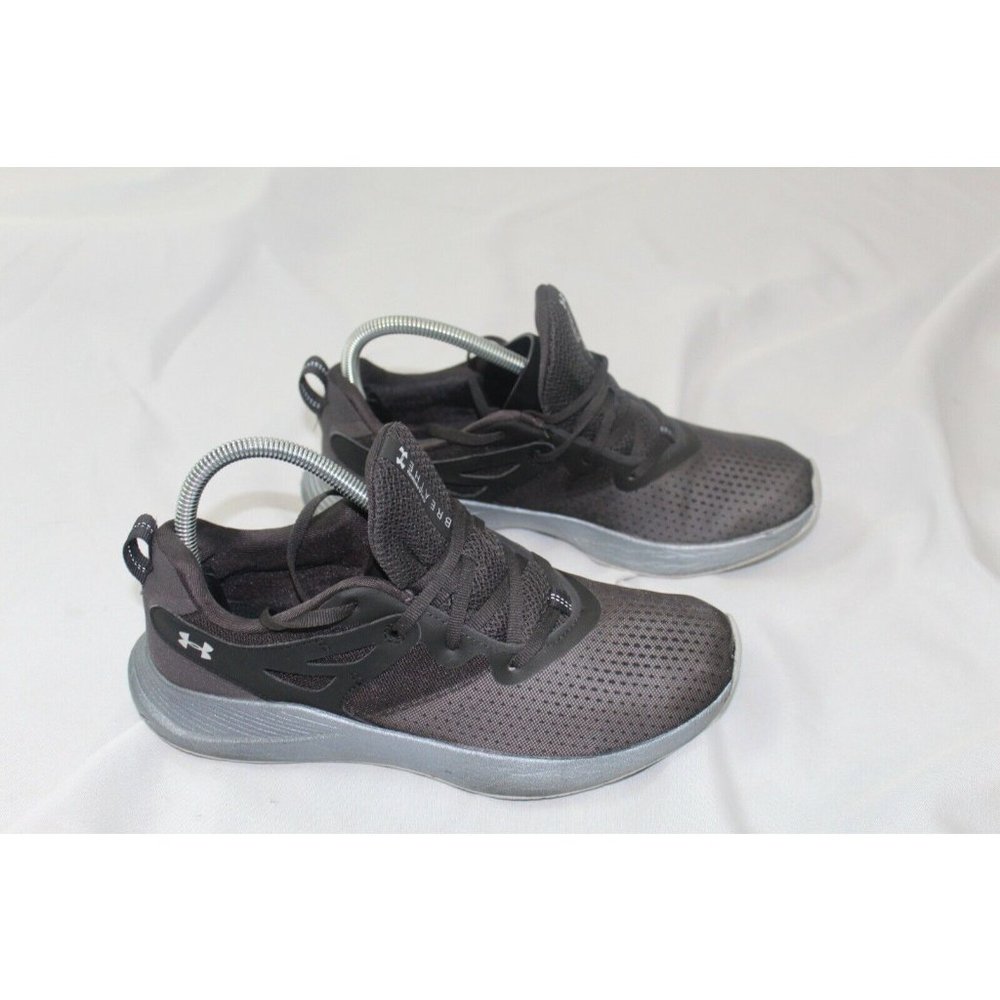 Under Armour Womens Charged Breathe Lace Black Running Shoes Size 8.5